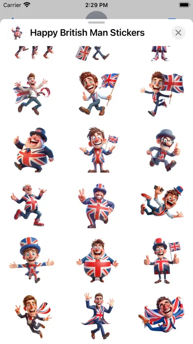Happy British Man Stickers Screenshots