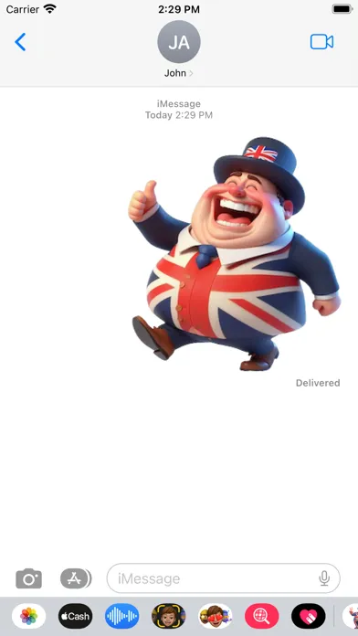 Happy British Man Stickers Screenshots