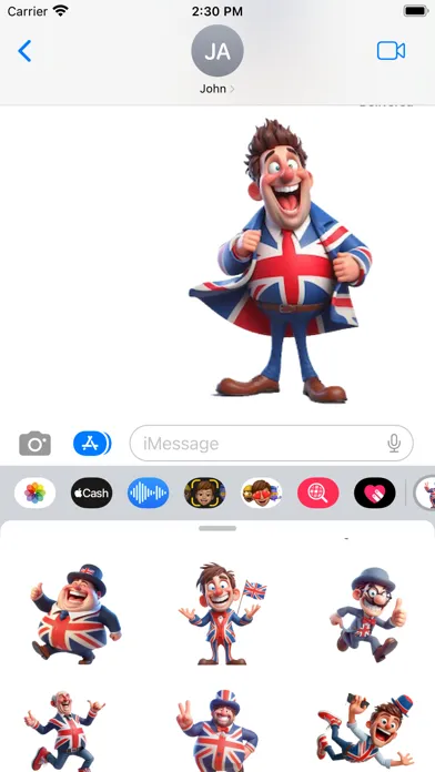 Happy British Man Stickers Screenshots