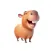 Happy Capybara Stickers