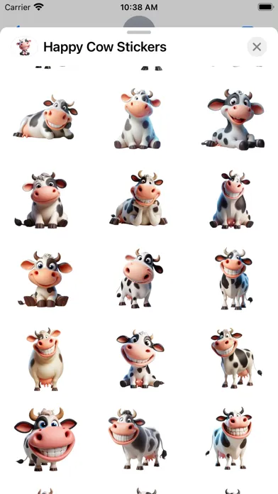 صور Happy Cow Stickers