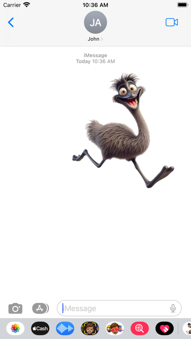 Happy Emu Stickers應用截圖