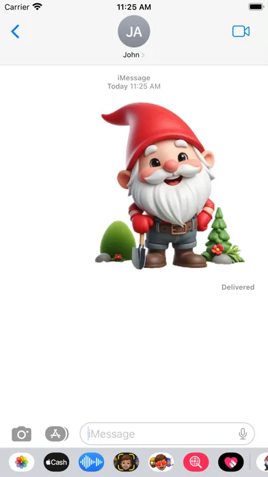 Happy Garden Gnome Stickers স্ক্রিনশট
