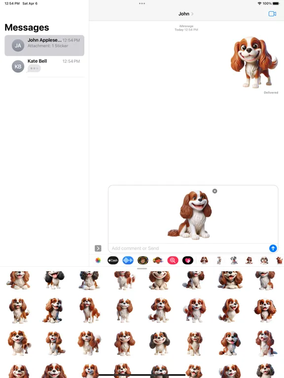 Happy King Charles Spaniel iPad  स्क्रीनशॉट