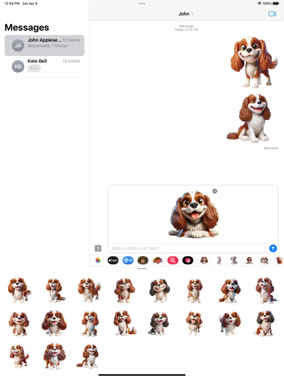 Happy King Charles Spaniel iPad  स्क्रीनशॉट