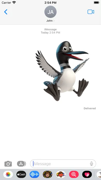 Tangkapan layar Happy Loon Stickers