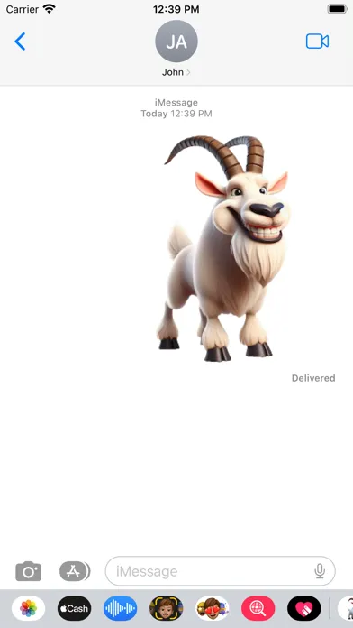 صور Happy Mountain Goat Stickers
