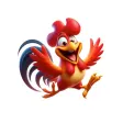 Happy Rooster Stickers Happy Rooster Stickers