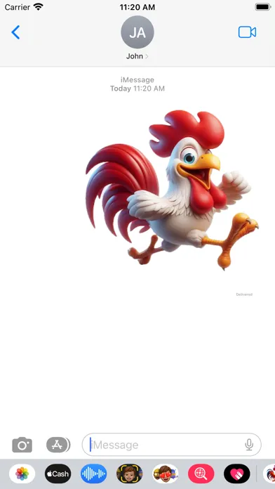 Captures d'écran de Happy Rooster Stickers