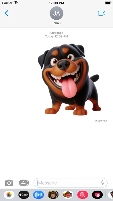 Happy Rottweiler Stickers Screenshots
