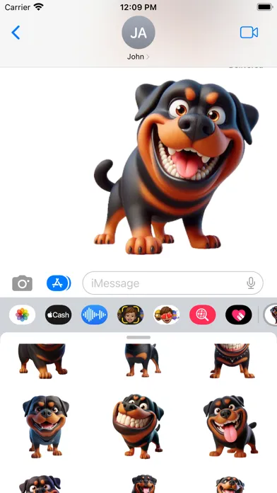 Happy Rottweiler Stickers Screenshots