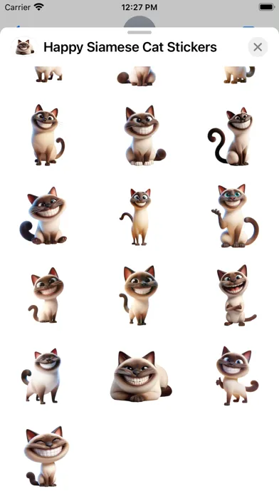 Screenshot di Happy Siamese Cat Stickers
