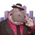 Hippo Gangster Stickers
