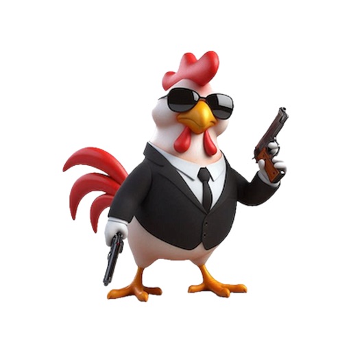 Hitman Chicken Stickers