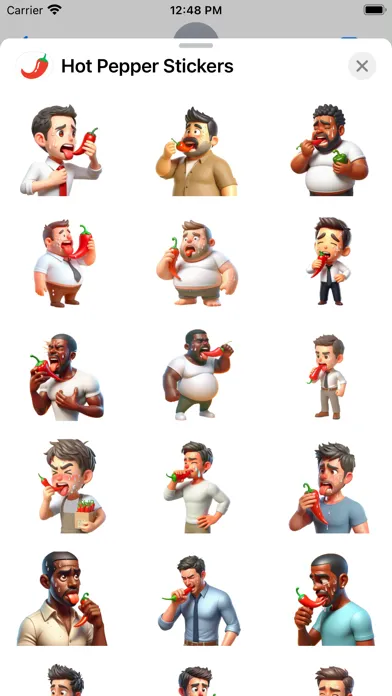 Hot Pepper Stickers स्क्रीनशॉट