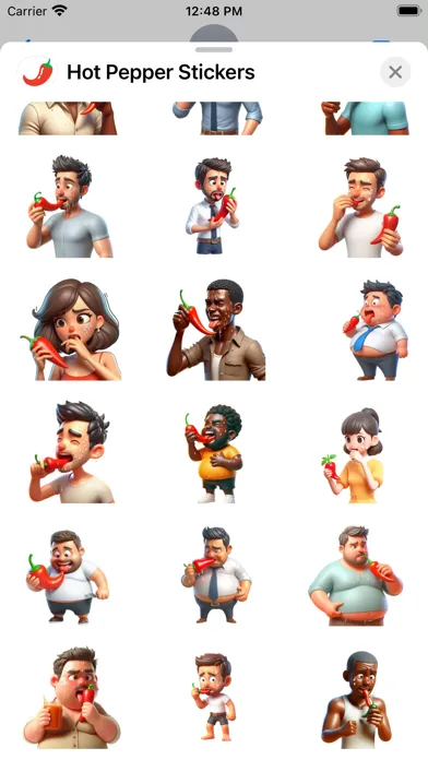 Hot Pepper Stickers स्क्रीनशॉट