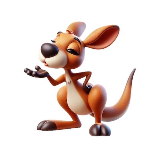 Kangaroo Kiss Stickers