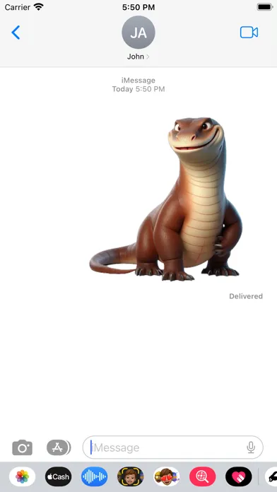 Komodo Dragon Stickers Ekran Görüntüleri