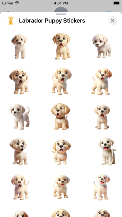 Capturas de pantalla de Labrador Puppy Stickers