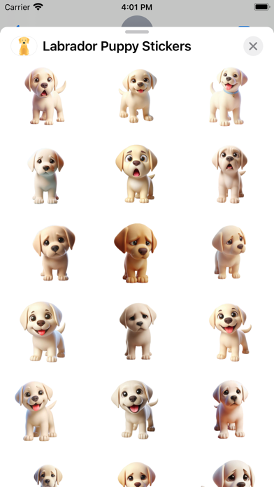 Capturas de pantalla de Labrador Puppy Stickers
