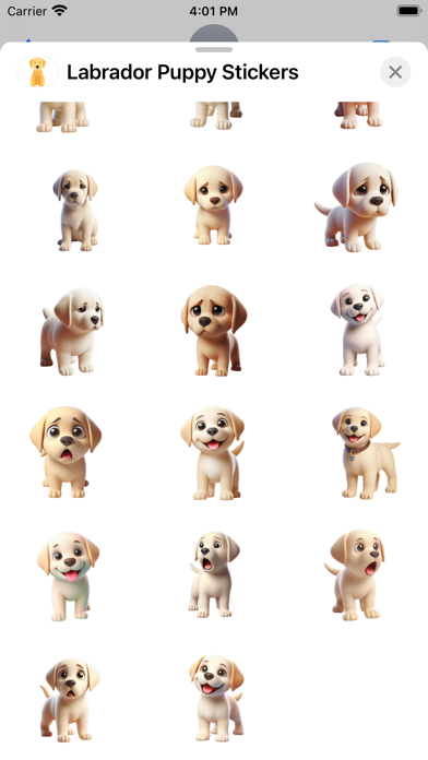 Capturas de pantalla de Labrador Puppy Stickers