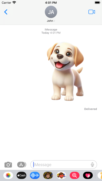 Capturas de pantalla de Labrador Puppy Stickers
