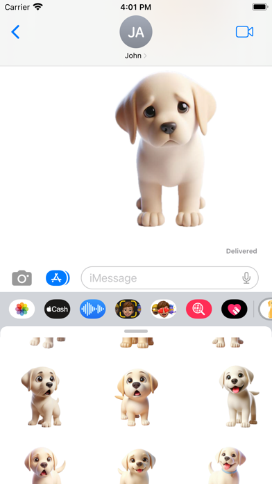 Capturas de pantalla de Labrador Puppy Stickers