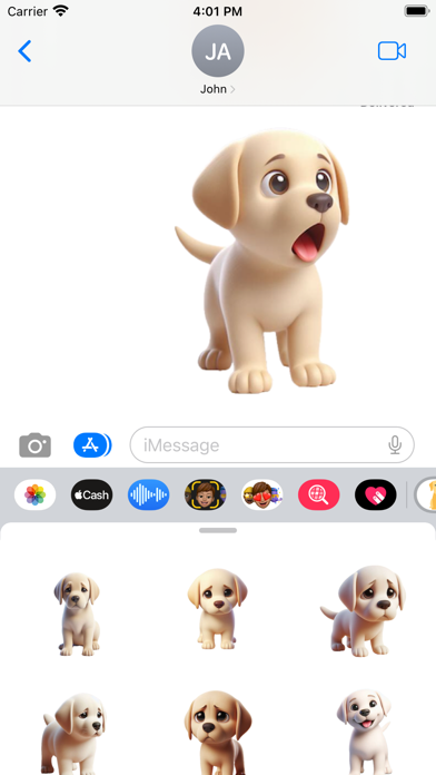 Capturas de pantalla de Labrador Puppy Stickers