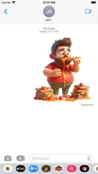 Скриншоты Messy Pizza Stickers