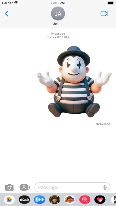 Скриншоты Mime Stickers