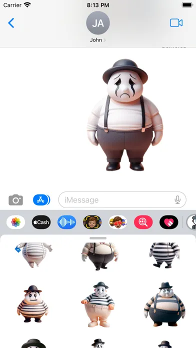 Скриншоты Mime Stickers