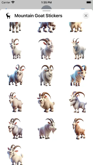 Mountain Goat Stickers سکرین شاٹس