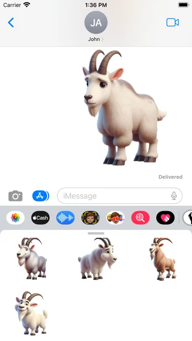 Mountain Goat Stickers سکرین شاٹس