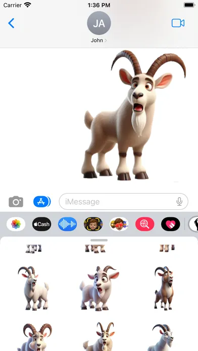 Mountain Goat Stickers سکرین شاٹس