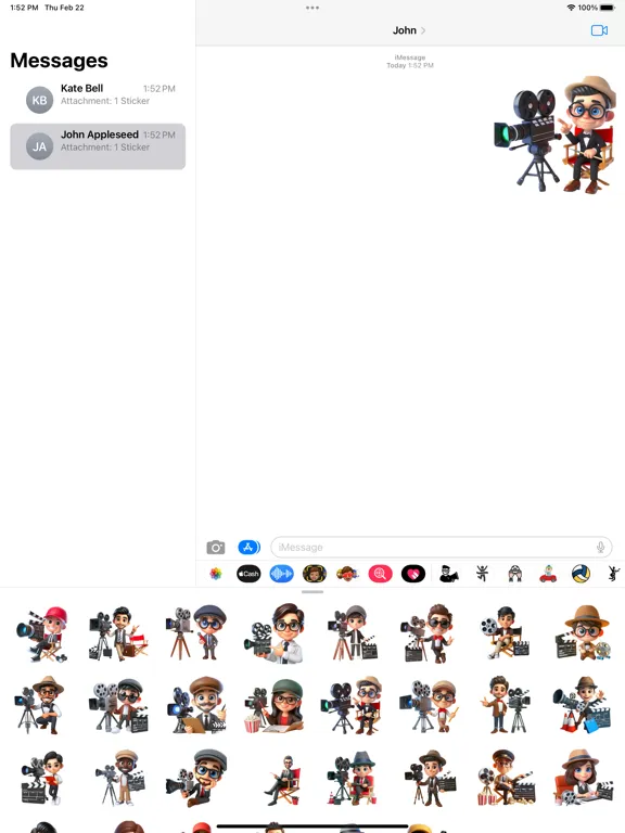 Movie Director Stickers iPad  Screenshots