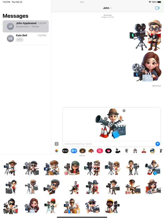 Movie Director Stickers iPad  Screenshots