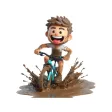 Muddy Cyclist Stickers Muddy Cyclist Stickers