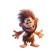 Nutty Neanderthal Man Stickers