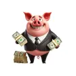 Pig Rich Stickers