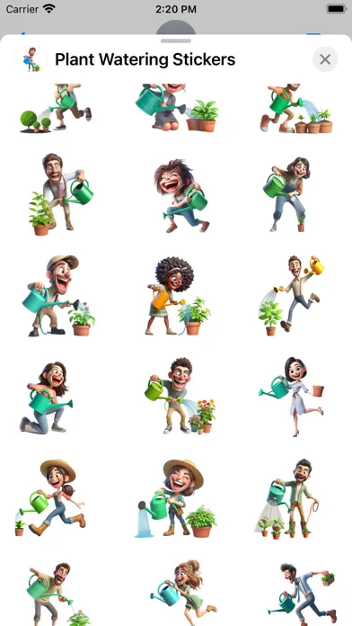 Plant Watering Stickers应用截图