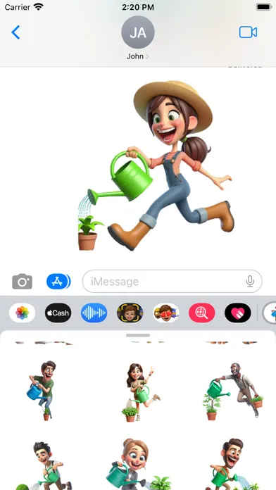 Plant Watering Stickers应用截图