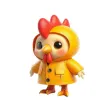 Raincoat Chicken Stickers Raincoat Chicken Stickers