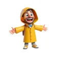 Raincoat Man Stickers Raincoat Man Stickers