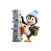 Rock Climber Penguin Stickers