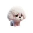 Sad Bichon Frise Stickers