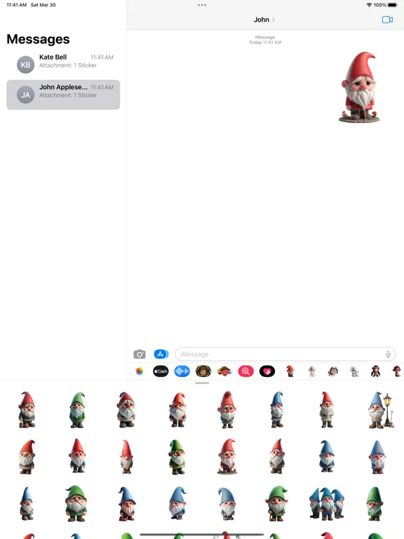Captures d'écran de Sad Garden Gnome Stickers iPad 