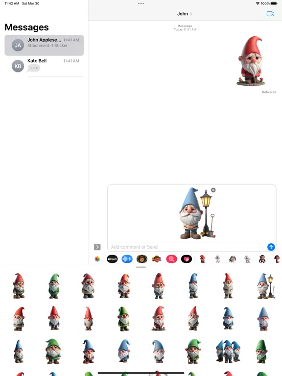 Captures d'écran de Sad Garden Gnome Stickers iPad 