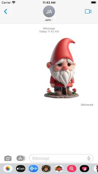 Captures d'écran de Sad Garden Gnome Stickers
