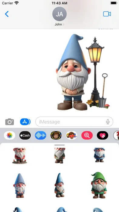 Captures d'écran de Sad Garden Gnome Stickers