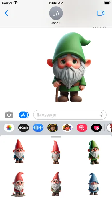 Captures d'écran de Sad Garden Gnome Stickers